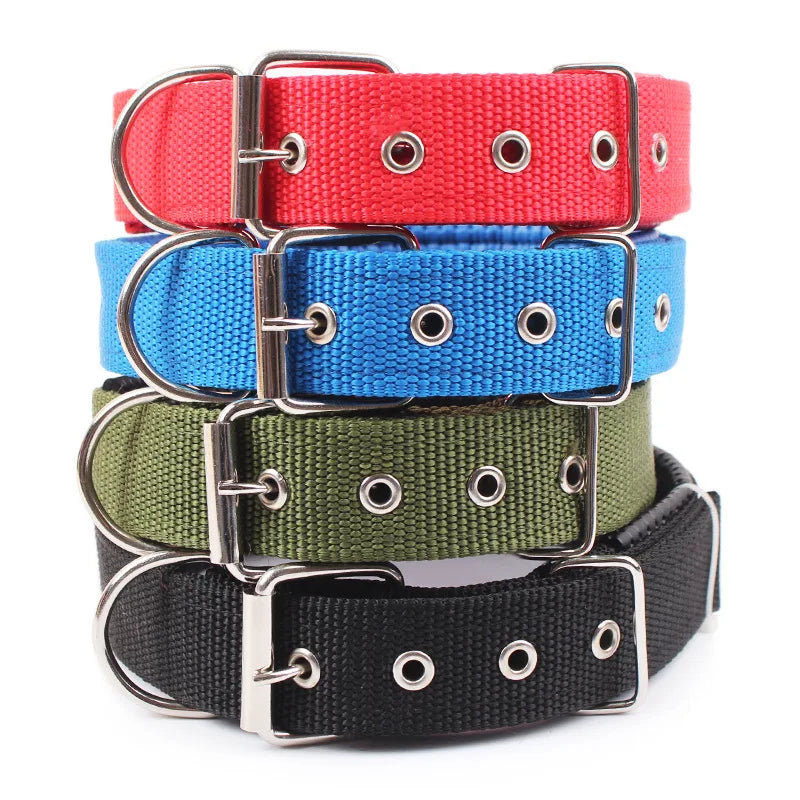 Solid Dog Collars Nylon Dog Collar For Small Medium Large Dog