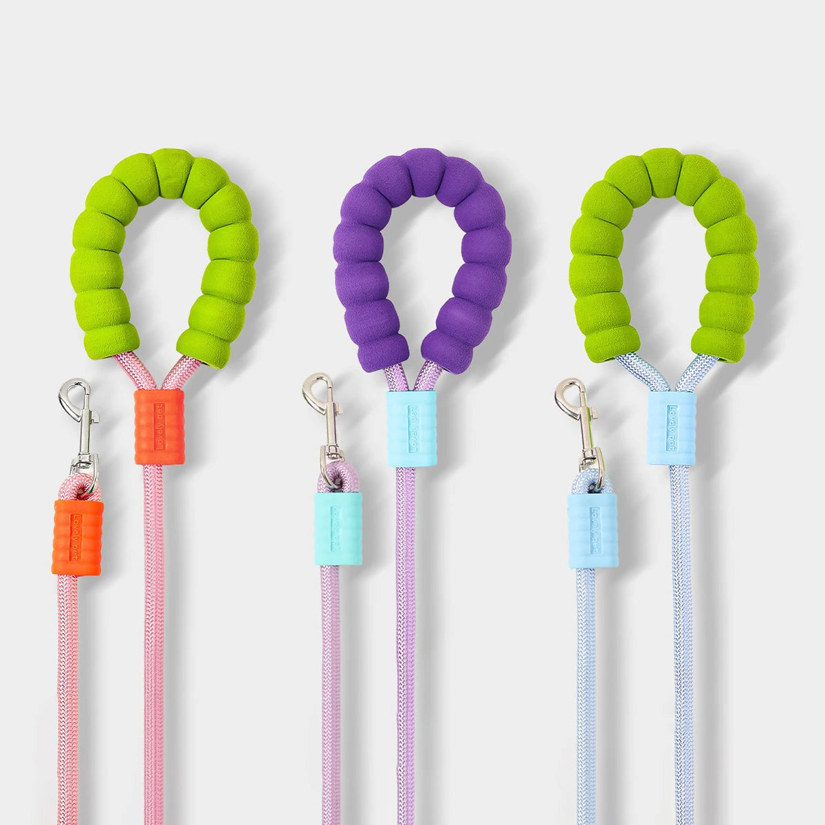 150cm Long Dog Leash with Foam Handle Cushioning Shock-Absorbing