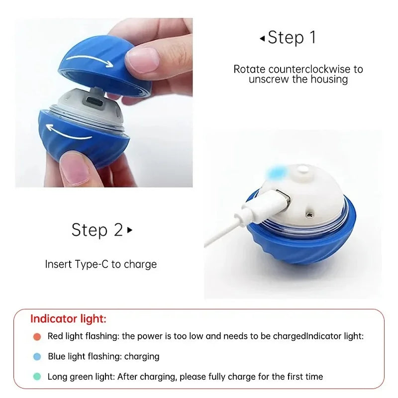 Moving Bouncing Rolling Ball Smart puppy Interactive Dog Chew Toy Ball