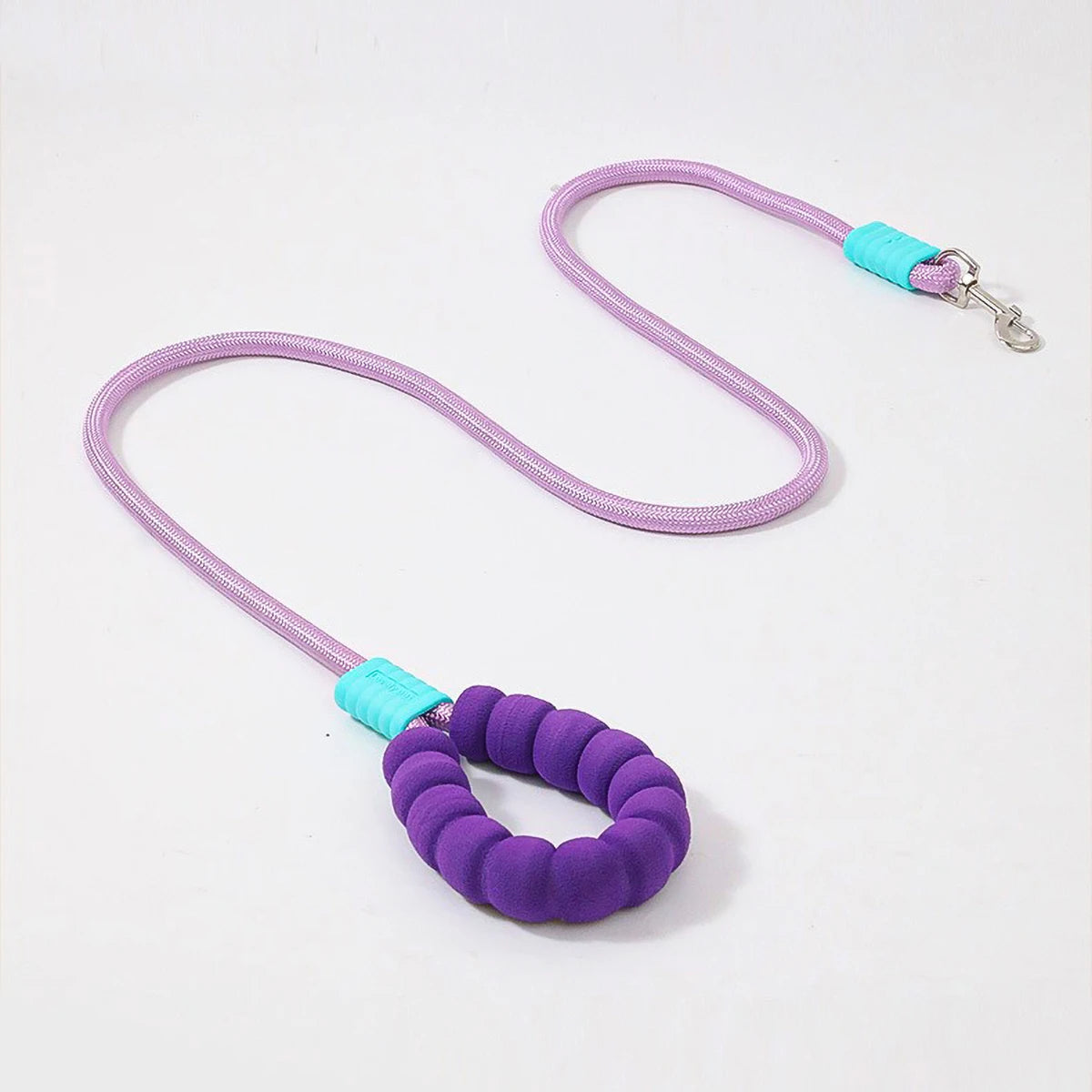 150cm Long Dog Leash with Foam Handle Cushioning Shock-Absorbing