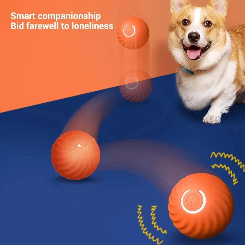 Moving Bouncing Rolling Ball Smart puppy Interactive Dog Chew Toy Ball